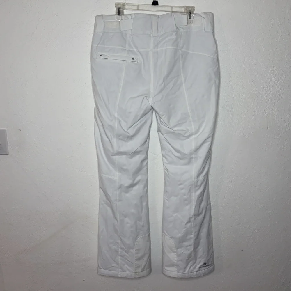 Obermeyer Malta‎ Women's Size 12 White Ski Snowboard Pants Pockets Insulated